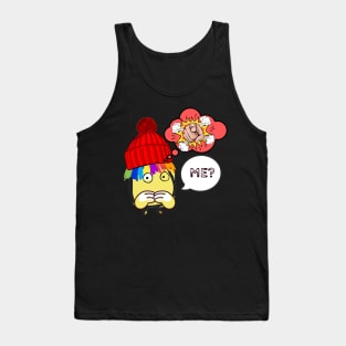 RAINBOW HAIR CARTOON BOY YOU CAN DO IT FUNNY Tank Top